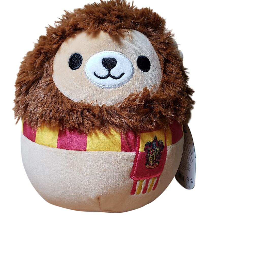 Squishmallows Harry‎ Potter Gryffindor Lion Plush Stuffy Tan Red Gold Scarf New
